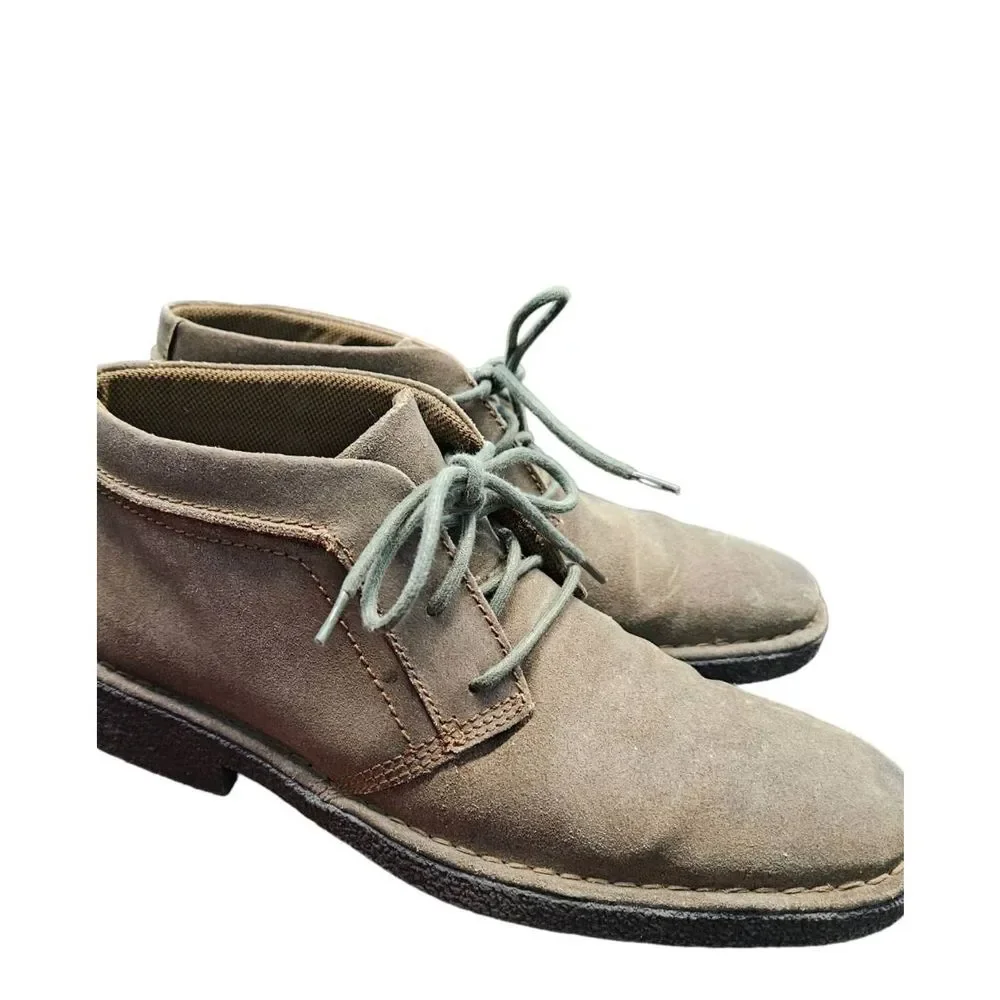 RJ Colt Taupe Suede Lace Up Men's Chukka Boots size 9.5